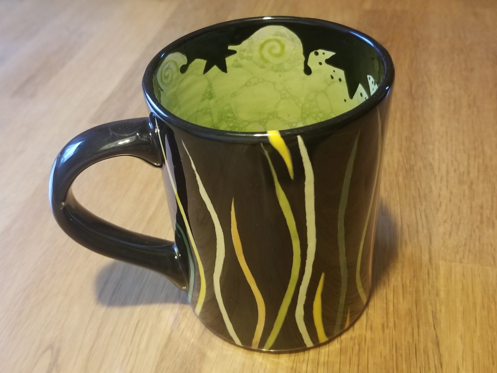 Keramik Kaffeebecher Monster inside